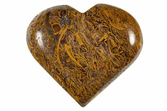 Polished Miriam Jasper Heart - India #343138